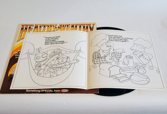 Vintage 1970's Healthy And Wealthy Captain Kangaroo Slimgoo12 inch Vinyl Record. - Picture 4 of 10